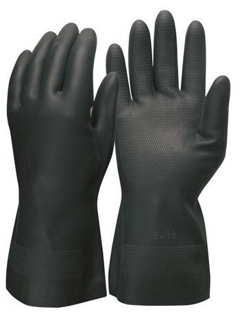 Neoprene Black rubber hand Gloves