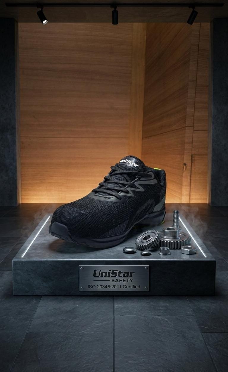 UNISTAR AEROSAFE-02 (BLACK) SAFETY SHOES